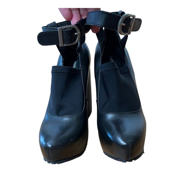 Anthropogie miista 5.5 Hilda $250 Sole Platform Sock MaryJane Heels Shoes Black - Picture 2 of 9